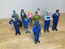 Vintage Lakeshore Learning Community Block Play People Doll Figures Lot Of 11