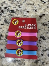 NEW Buc-ee's Logo Bracelets Pack of 3 Pink, Purple, Blue