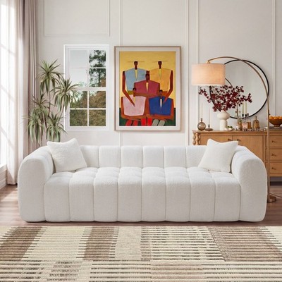 Oversized Compressed Sectional Sofa 4-Seat for Living Room No Assembly Required
