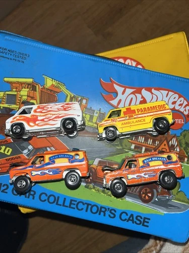 Vintage Hot Wheels 1974 SUPER VAN [Paramedic, White/Flames, Baja Breaker]Lot4