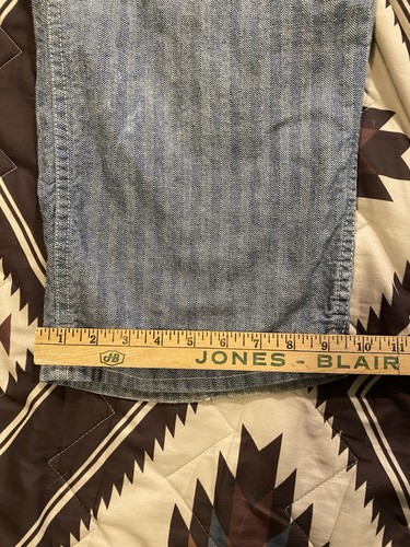 Vintage Blue Bell Herringbone Denim Coveralls Pre Shrunk Men’s Size Large 42-44 - Picture 9 of 17