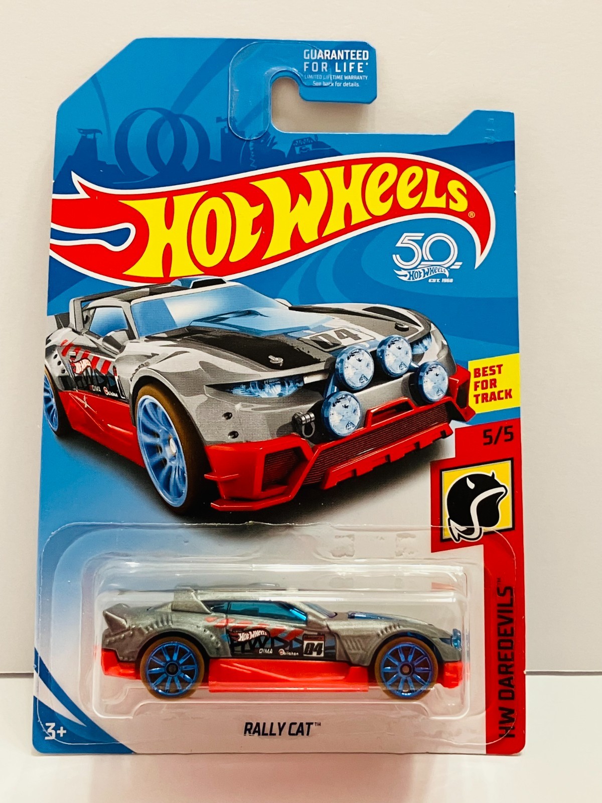 Hot Wheels 2018 RALLY CAT Hw Daredevils Gray Near Mint!!!+++