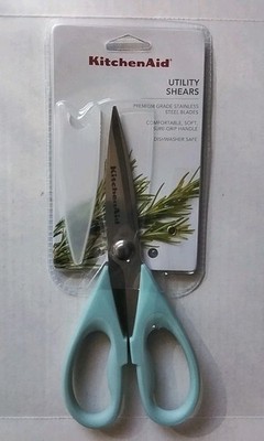 KitchenAid Utility Shears / Scissors (Mineral Water Blue) NEW KE351OHMIA