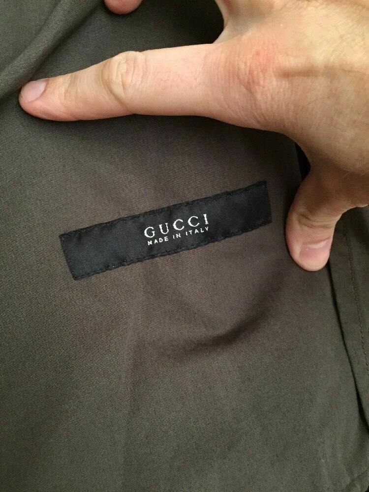 Trench vintage Gucci da uomo taglia 48 IT marrone piccolo Italia