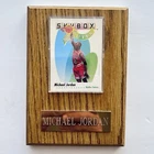 Michael Jordan Basketball Card | NBA Card In Wood Plaque | Skybox Salutes