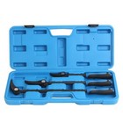 8 in ,1 2 in and 16 In Indexable Pry Bar Set Position Adjustable Angle Pry Bars