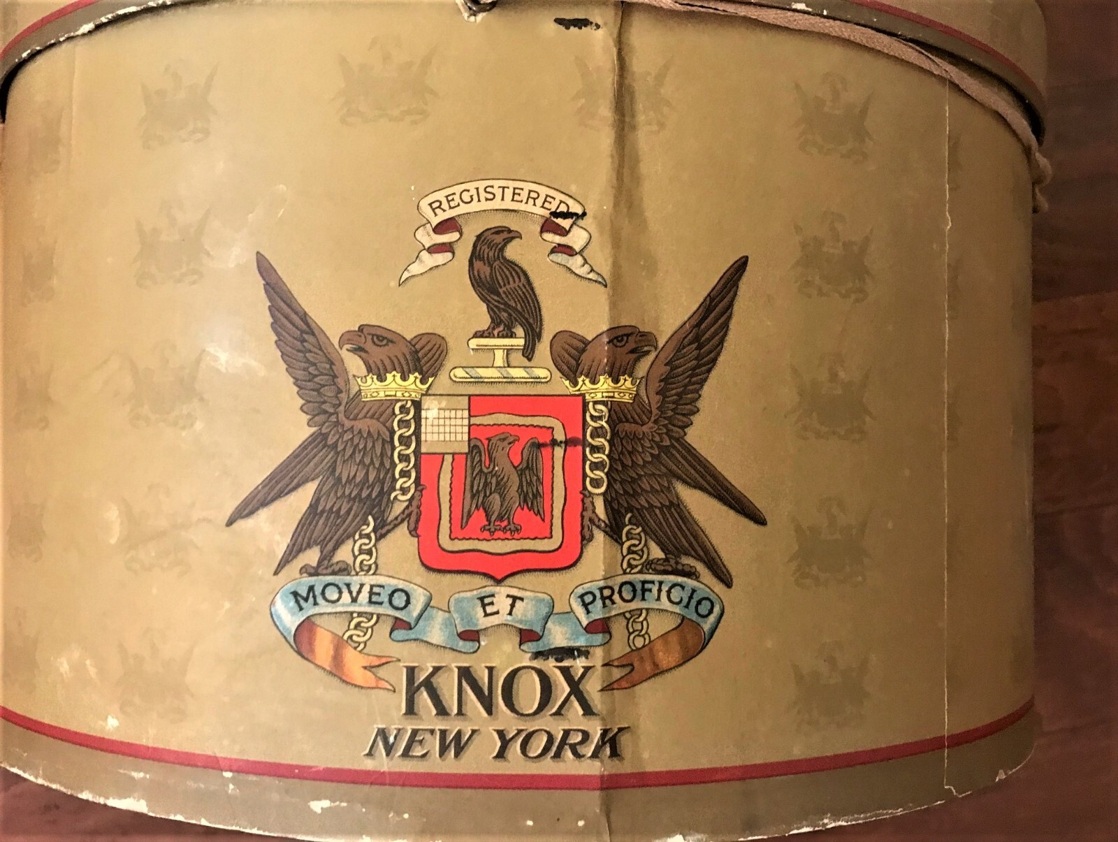 Vintage MidCentury KNOX New York Hat Box 1950's Ova… Gem