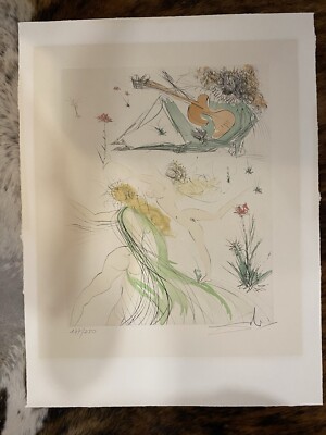 DALI La Joie de Vivre Hand Signed Numbered Etching Dali