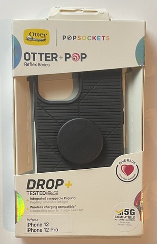 Otterbox PopSockets Otter+Pop Reflex Series Hülle für iPhone 12/12 Pro Schwarz