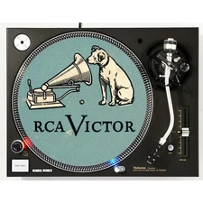 Audiophile His Masters Voice #4 Slipmat Turntable 12" LP Record Player, DJ X1