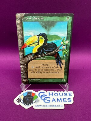 MTG Birds of Paradise Custom Altered Full Art 4th Ed Hand Painted