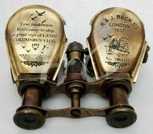 Lot of 5 PCs 4" Monocular Antique R & J LONDON-1857 Solid Pure Brass Monocular - Picture 1 of 4