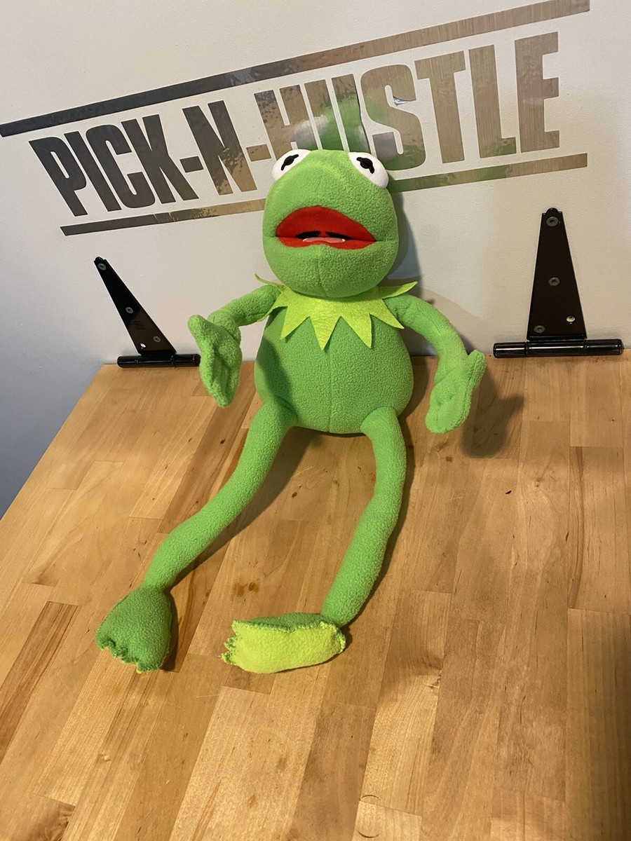 VINTAGE APPLAUSE PLUSH KERMIT THE FROG POSABLE JIM HENSON MUPPETS