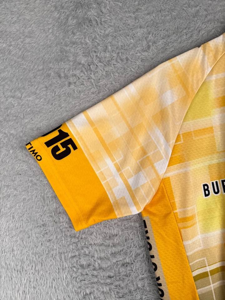 Camiseta de Ciclismo Pactimo Adulto Extra Pequeña Amarilla 1/2 Cremallera Buffalo Clásica Colorada Foto 3 de 4