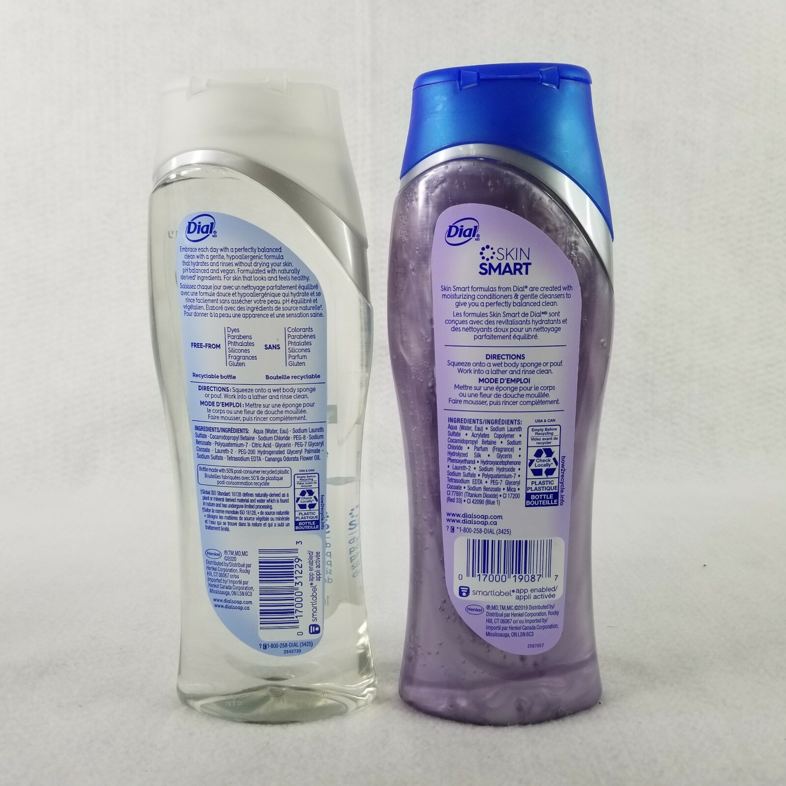 Dial Body Wash Clean + Gentle Hypoallergenic & Silk orchid 16 fl oz