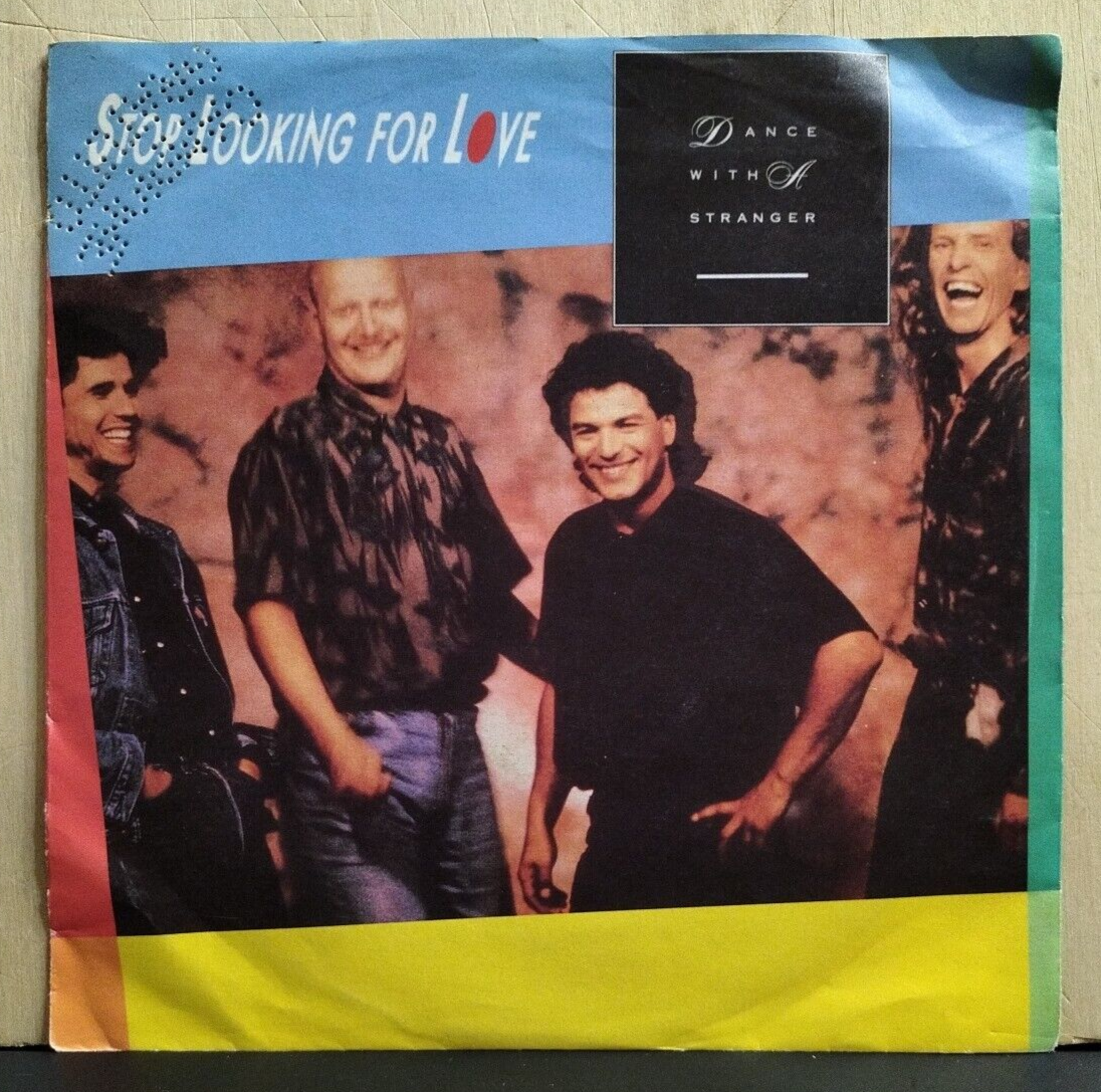 DANCE WITH A STRANGER - STOP LOOKING FOR LOVE - ANOTHER DAY - 45 GIRI PROMO 1989
