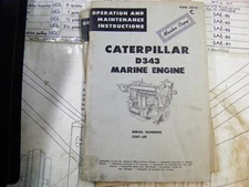 CAT Caterpillar D343 MARINE ENGINE OPERATION AND MAINTENANCE INSTRUCTIONS 33B