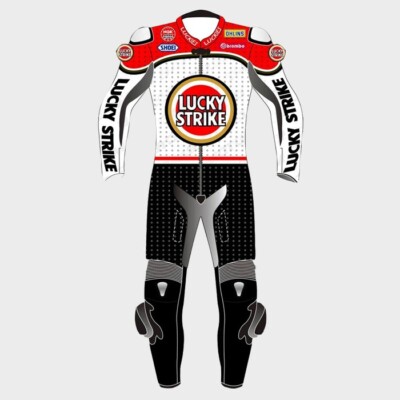 Lucky Strike Motorrad Racing Lederkombi 2024 in allen Größen erhältlich