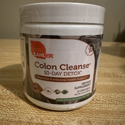 Zahler Colon Cleanse 10-Day Detox Gut Health Intestinal Support 3.5oz 09/2026