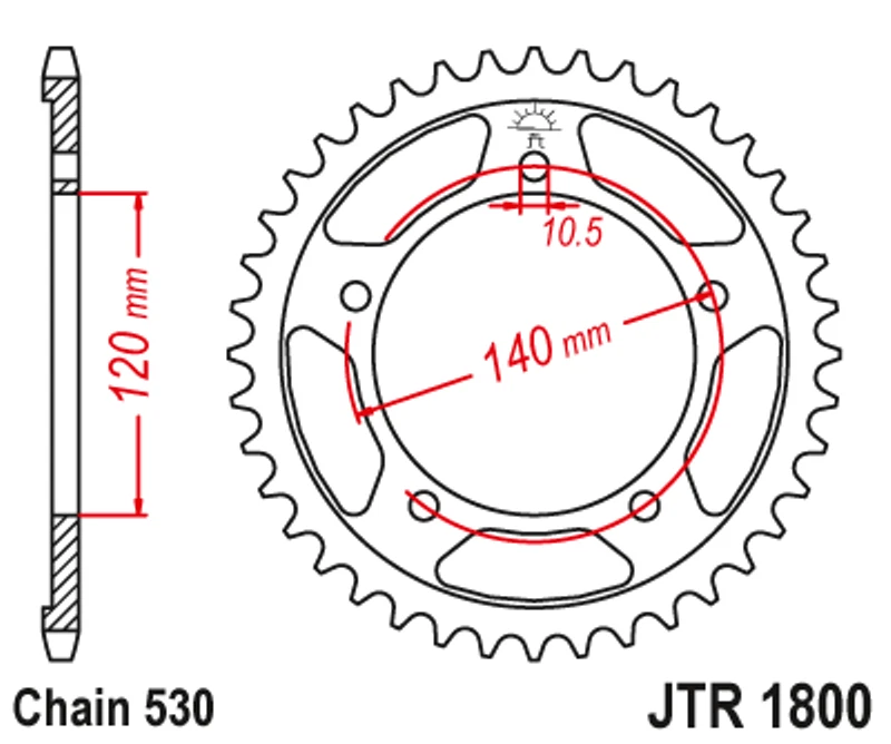 Suzuki  GSF1200 Bandit + Triumph JT Steel 45t Rear Sprocket 530 chain NEW  — 第 2/4 张图片