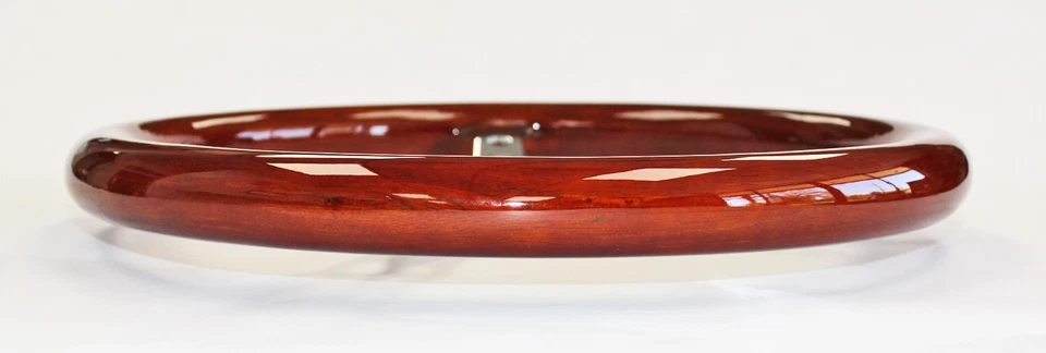 1964-1966 Pontiac Grand Prix LeMans Mahogany Wood Steering Wheel 15" High Gloss - Image 4 of 4