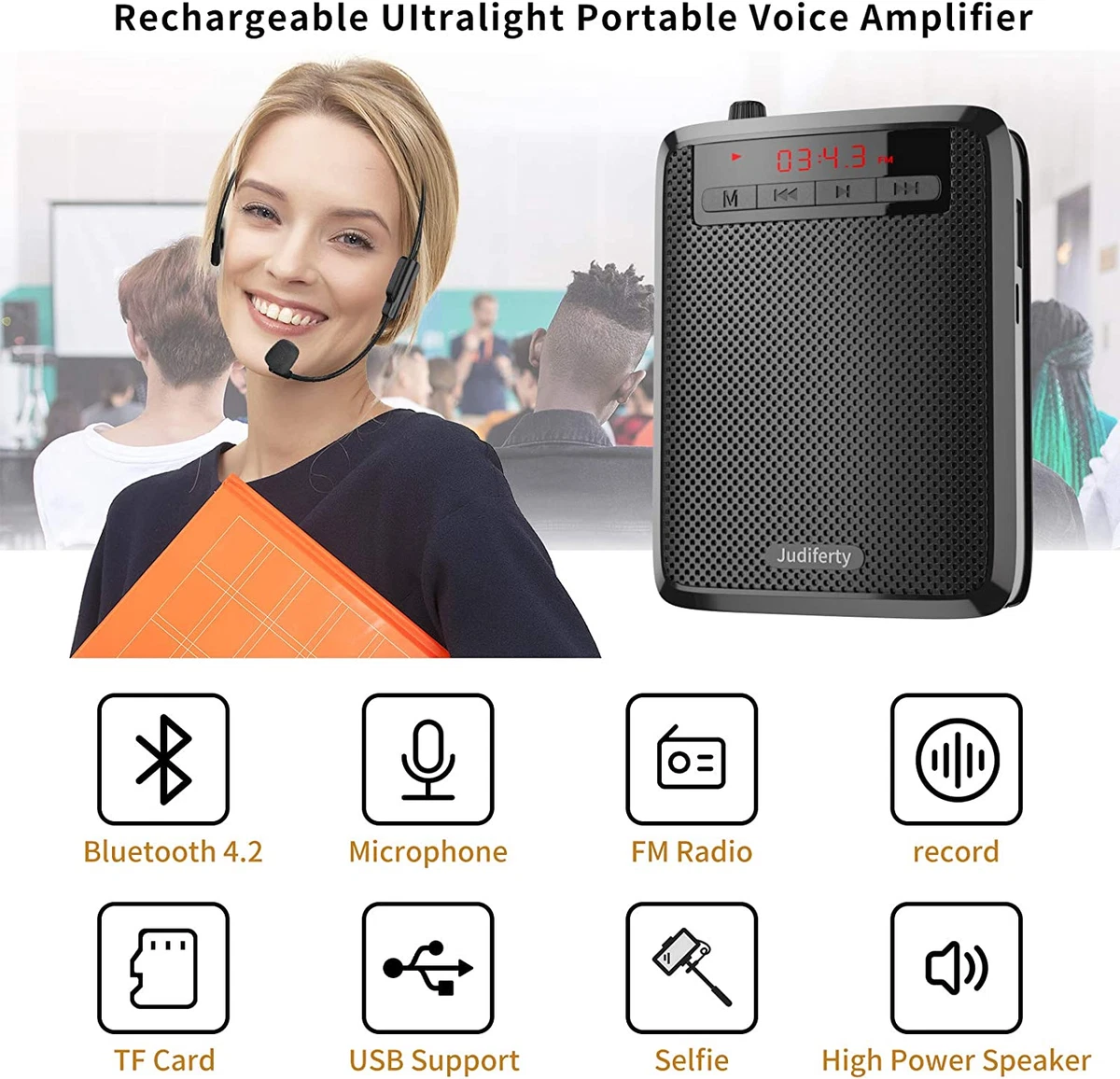 Portable microphone best sale amplifier