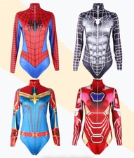 Superhero Spider-Man Cosplay Swimsuit Jumpsuits Women Bodysuit Costume Halloween