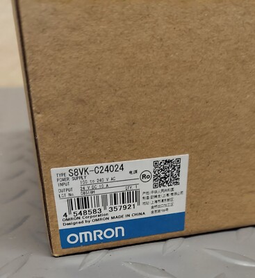OMRON S8VK-C24024 POWER SUPPLY 100-240VAC INPUT 24VDC OUTPUT 10A, 240 Watt