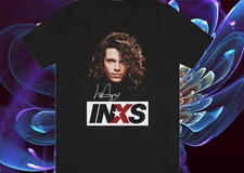 Vintage INXS Michael Hutchence signature Black men T Shirt S-4XL cg719