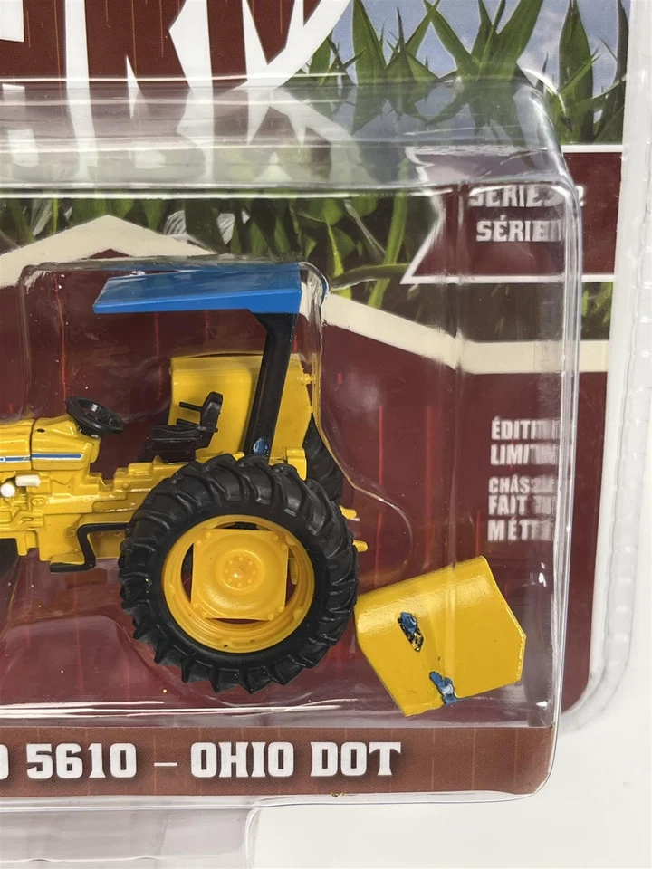 Ford 5610 1986 Ohio DOT Down On The Farm Échelle 1:64 Greenlight 48020DD B24 - Photo 3/4