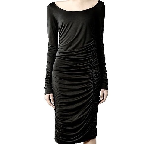 Club Monaco Melissah Knit Long sleeve midi dress Size XXS $229 Value Black  NWT's | eBay