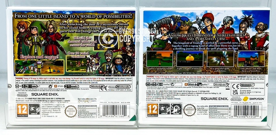 Dragon Quest VII 7 + Dragon Quest VIII 8 - Nintendo 3DS - PAL Version - New - Image 2 of 4