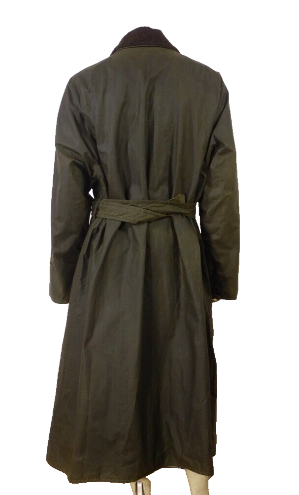 Polo Ralph Lauren Vintage Green Waxed Cotton Belted Trench