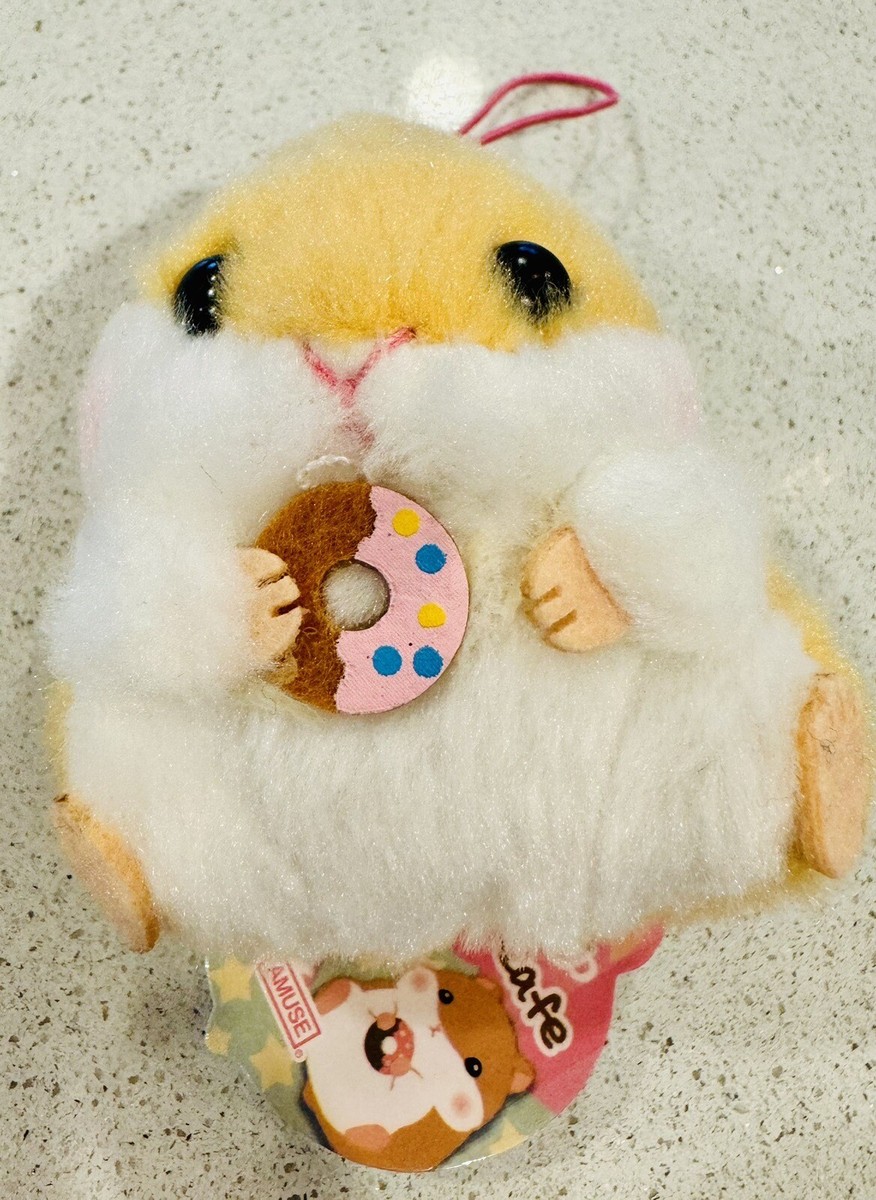 Amuse Korohamu Hamster With Donut Keychain Plush 3.5