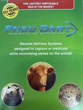 Pneu Dart 10cc 3/4 Tri-Port Darts 5 Count Type U Cattle Bulls Cows Calves