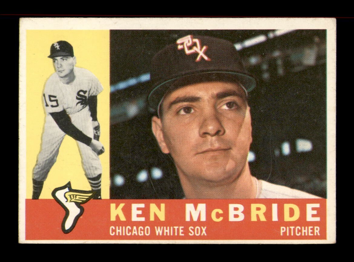 1960 Topps #276 Ken McBride EX Baseball Card OBGcards Vintage Set Break