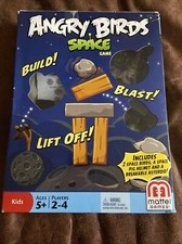 Kids 5 Angry Birds Board Game SPACE GAME Mattel Games No Red Bird
