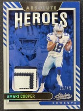 2021 Panini Absolute Heroes Amari Cooper 2 Color Worn/ Used #16/49