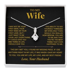 To My Wife Necklace, Christmas Gift For Wife, Christmas Gifts For Her, Wife Gift