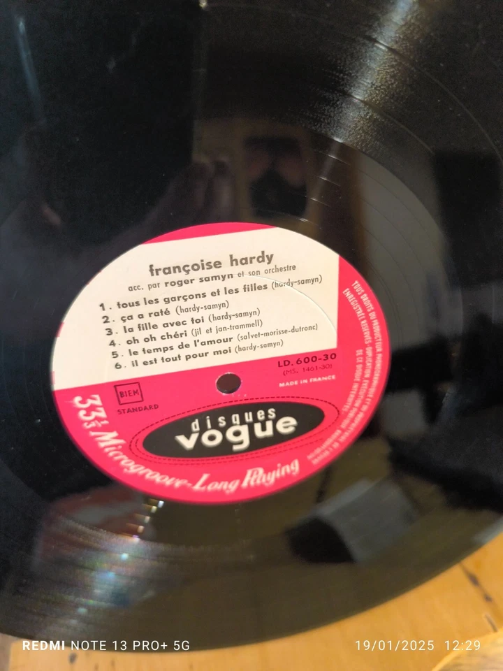FRANCOISE HARDY - LP ORIGINAL MONO (1962) - REF : LD600-30 - LABEL VOGUE - Photo 4/4