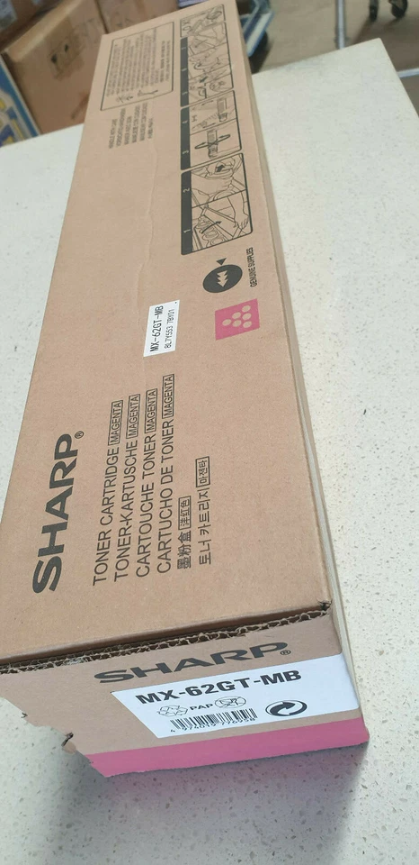 Genuine Sharp MX62GT MB  Magenta Toner Cartridge ,  Sharp MX-6240N, MX-7040N  - Image 3 of 3