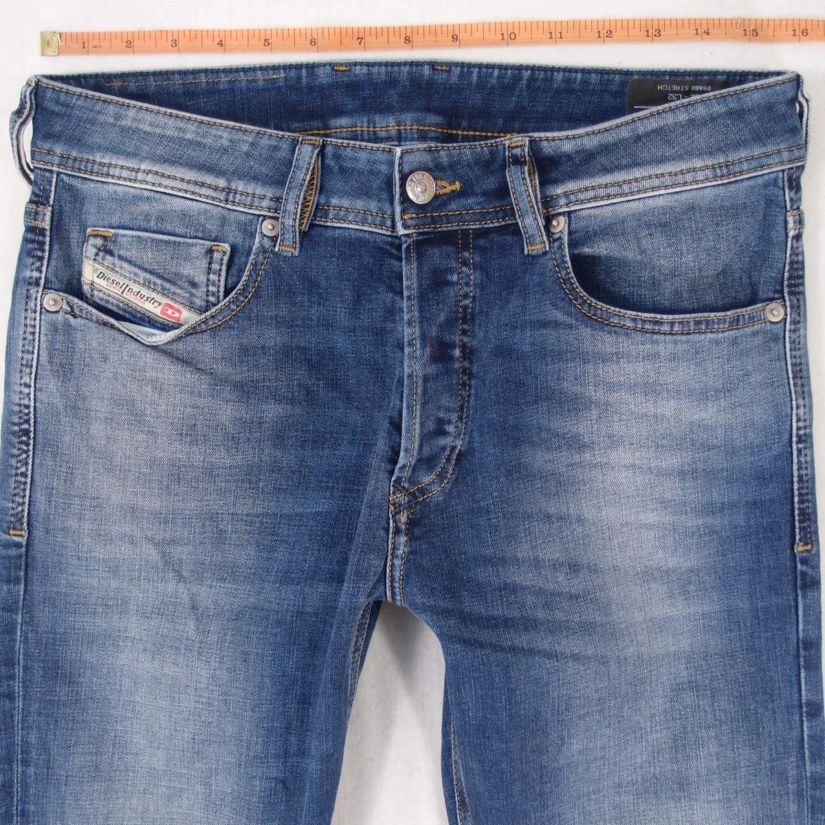 Mens Diesel SLEENKER Slim Skinny Stretch Blue Jeans W32 L34