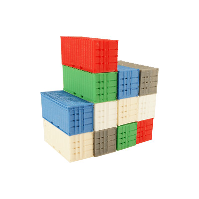 Spur N Containerset 12x 20ft mit Aufklebern