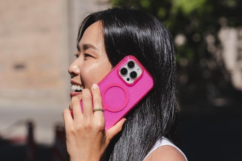 ZAGG Milan iPhone 16 Pro Max Case – MagSafe, Glitter Pink, 13ft Drop Protection - Zdjęcie 5 z 6