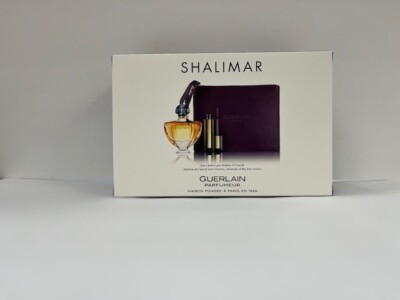 SHALIMAR GUERLAIN 2 PCS PARFUM Gift Set 1.6oz Eau De Parfume, mascara  for women