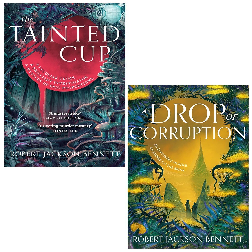 Robert Jackson Bennett Collection 2 Books Set Tainted Cup,Drop of Corruption(HB)