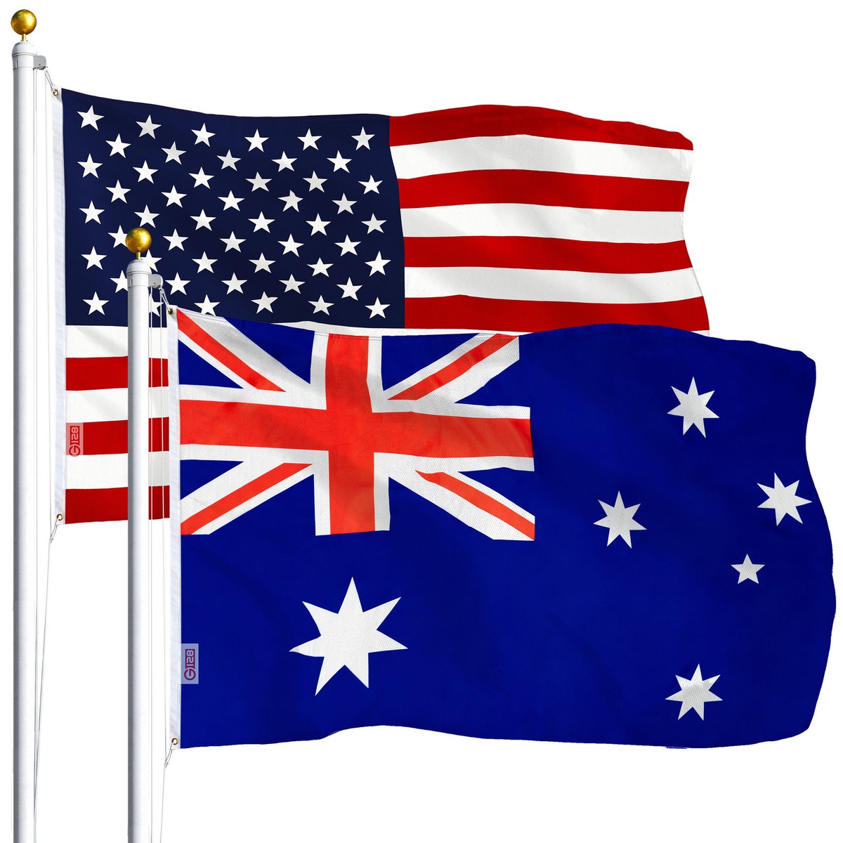 Wholesale LOT | 3'x5' ft American USA Flag & 3'x5' ft Australian