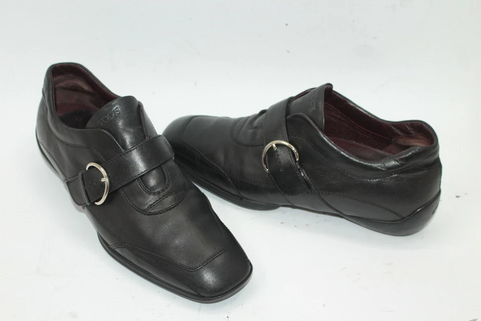 Tod's Femme Chaussures 7 Europe 37.5 Cuir Noir S9286 - Photo 2/4
