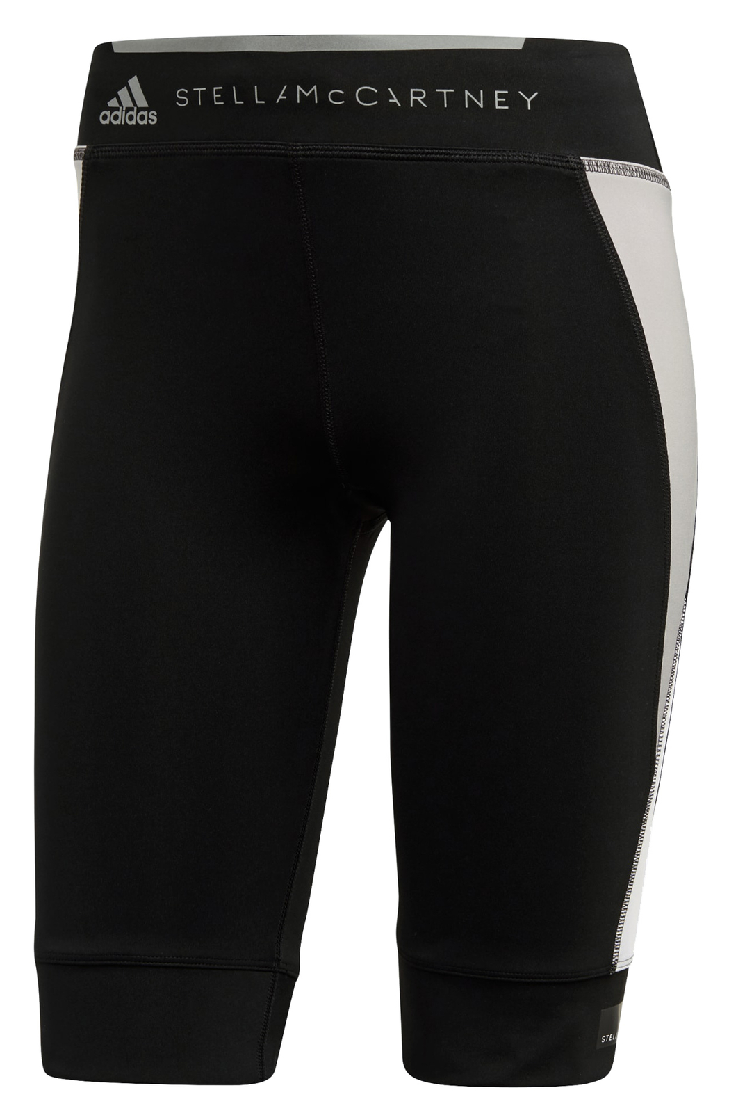 женские колготки adidas для бега выше колена, Черные/Жемчужно-серые/Белые