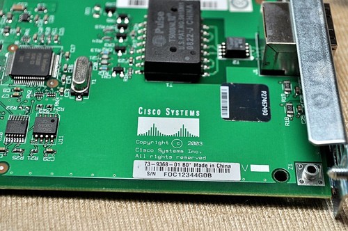 Cisco System WIC-1B-S/T-V3 V01 ISDN BRI S/T 1-Port Iscon Man Interface Card - Bild 4 von 5